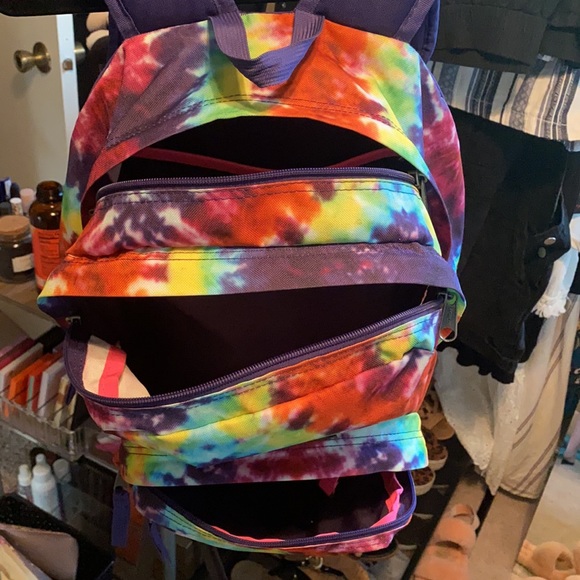 Rainbow Tie Dye Jansport Backpack 